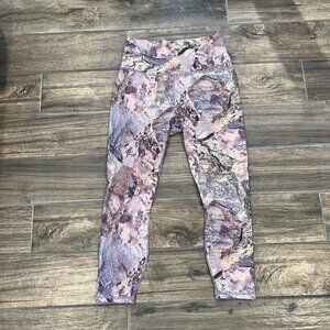 Fabletics Define Ultra High Waisted Orchid Moonrock NWT Size Large Marble Purple